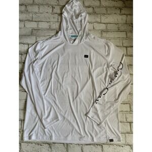 Avid Pacifico Performance Hoodie Chub Cay Sleeve White 2XL